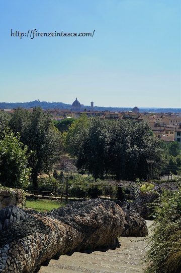 フィレンツェ、オルティクルトゥーラ庭園の景色