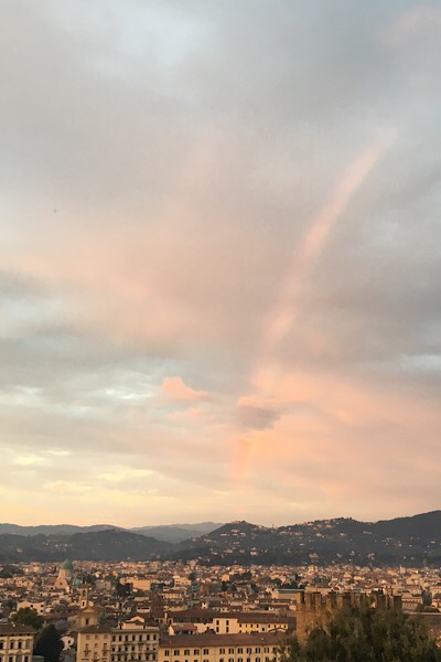フィレンツェで虹